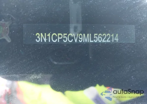 2021 Nissan Kicks Sv Xtronic Cvt from USA, damaged, VIN 3N1CP5CV9ML562214